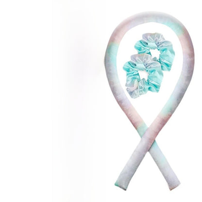 Silk Satin Tie-Dye No Heat Curling Iron