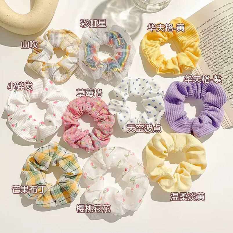 Silk Scrunchies Print Leopard Scrunchie Set Elastic