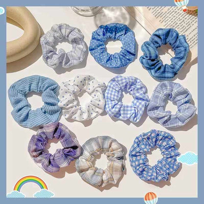Silk Scrunchies Print Leopard Scrunchie Set Elastic