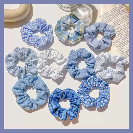 Silk Scrunchies Print Leopard Scrunchie Set Elastic