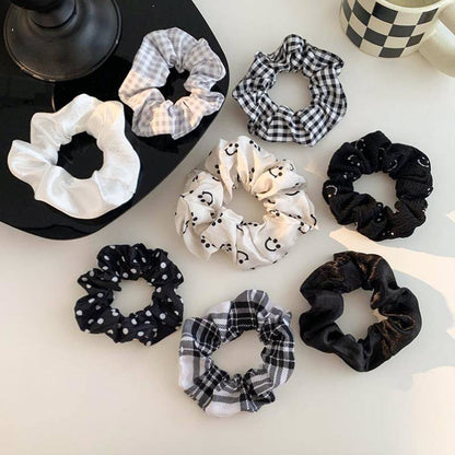 Silk Scrunchies Print Leopard Scrunchie Set Elastic