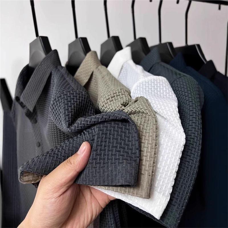 Silk short-sleeved shirt