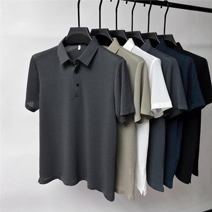 Silk short-sleeved shirt