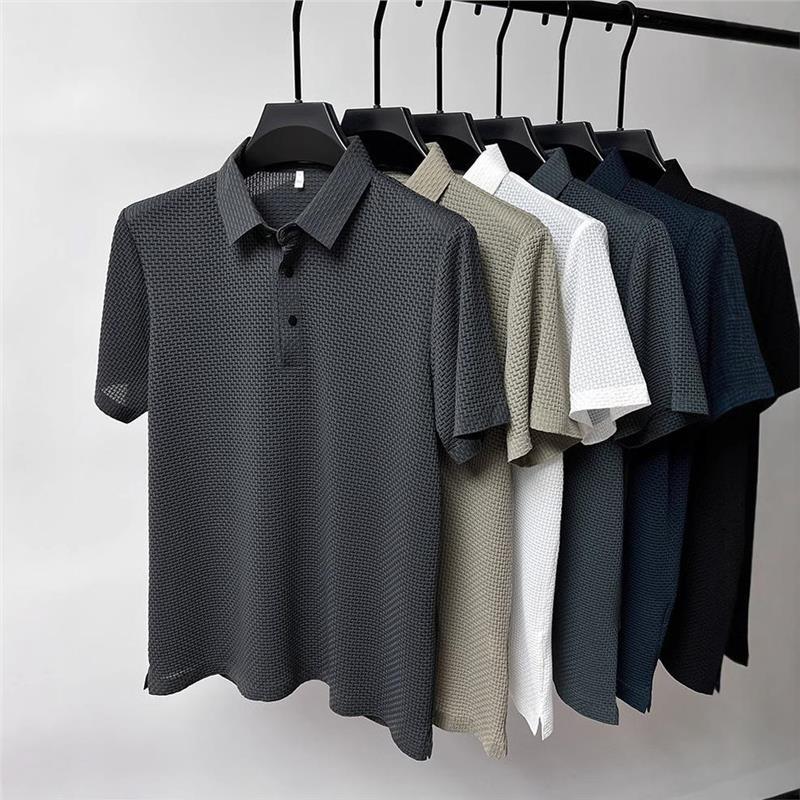 Silk short-sleeved shirt
