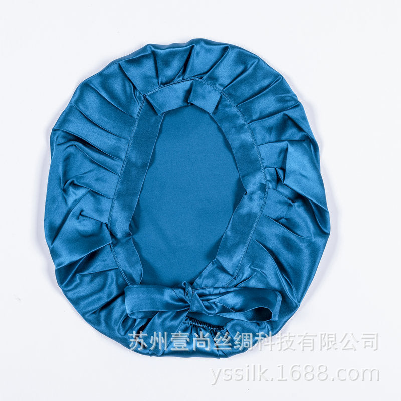 Silk Sleep Cap 100% Mulberry Silk Adjustable Hair Protection