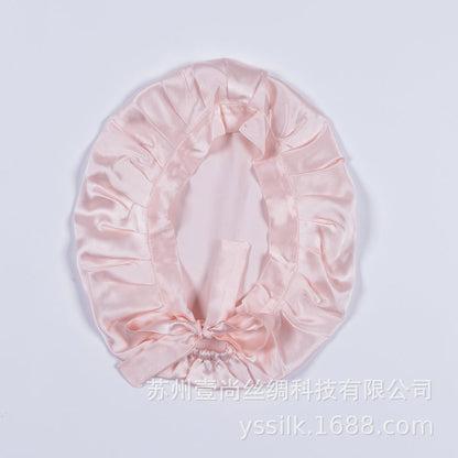 Silk Sleep Cap 100% Mulberry Silk Adjustable Hair Protection