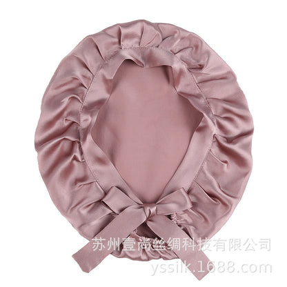 Silk Sleep Cap 100% Mulberry Silk Adjustable Hair Protection