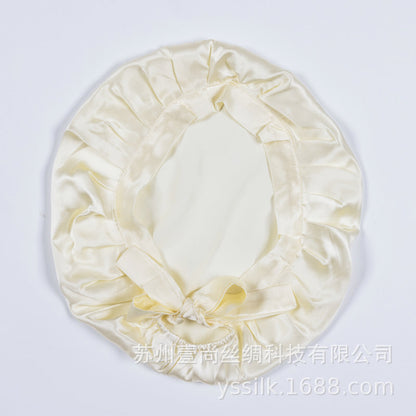 Silk Sleep Cap 100% Mulberry Silk Adjustable Hair Protection