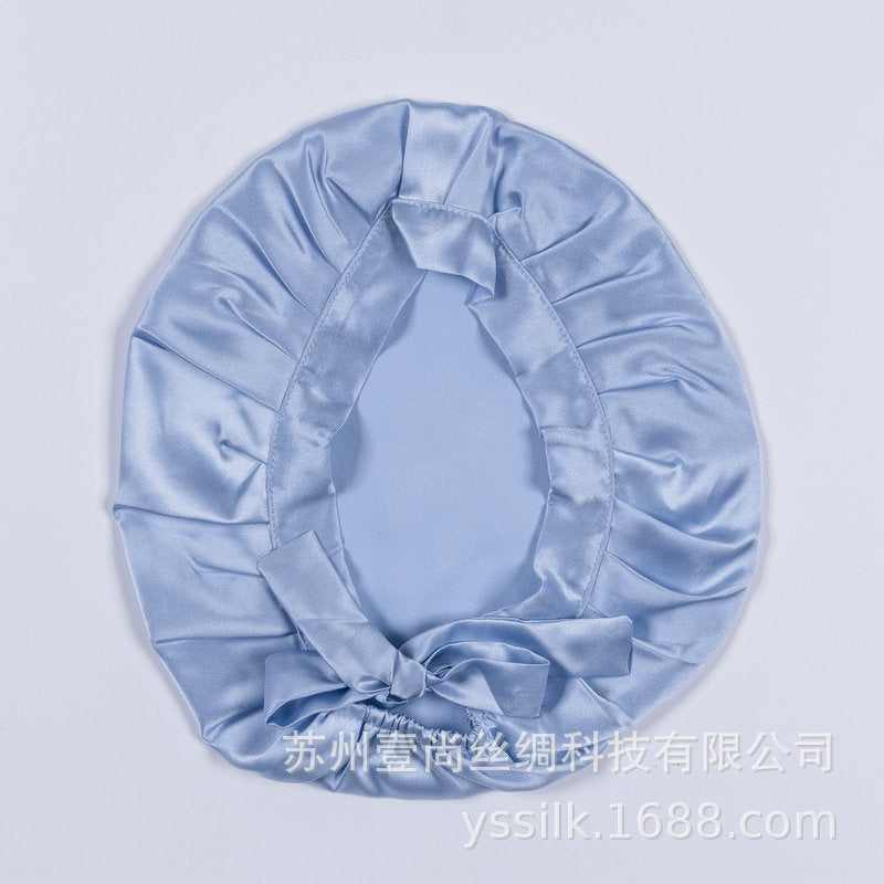 Silk Sleep Cap 100% Mulberry Silk Adjustable Hair Protection