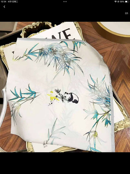 Silk square scarf