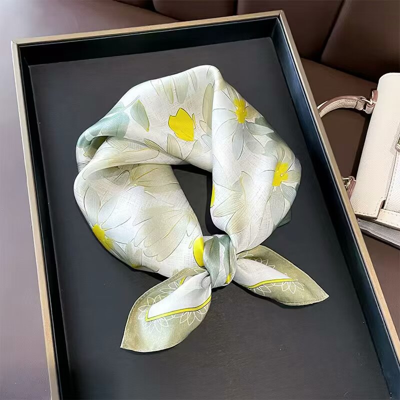 Silk square scarf