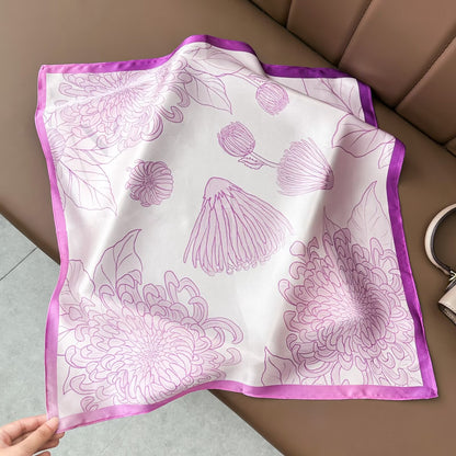 Silk square scarf
