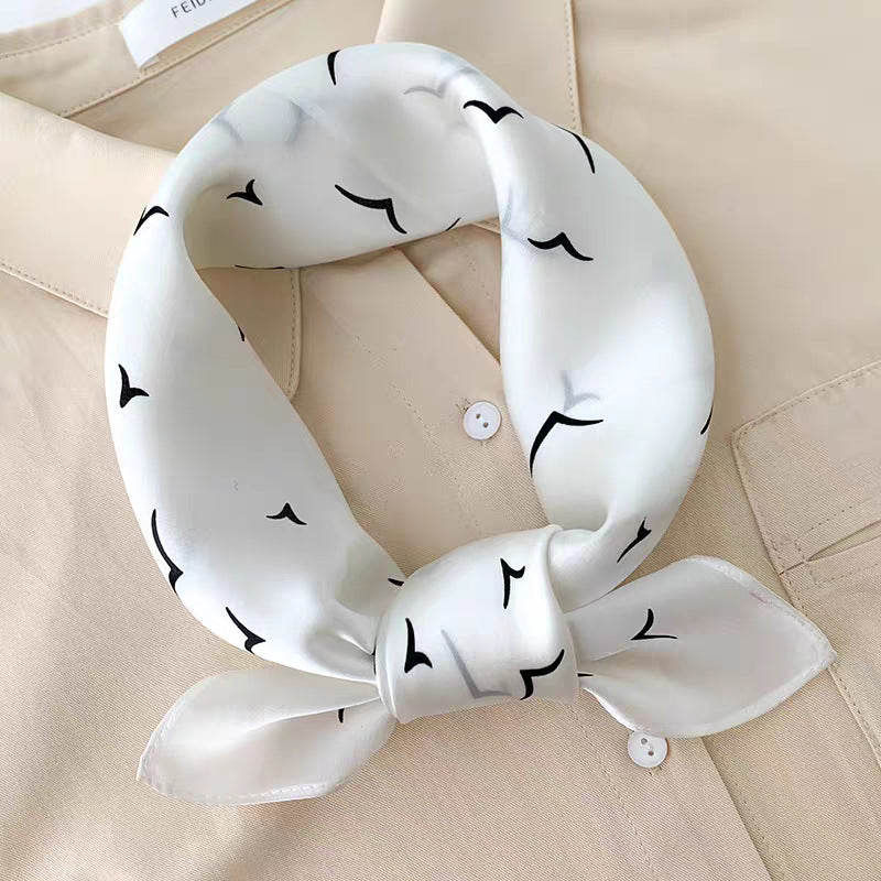 Silk square scarf