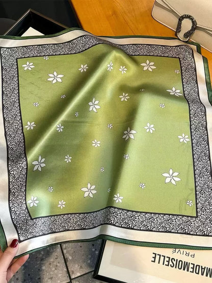 Silk square scarf