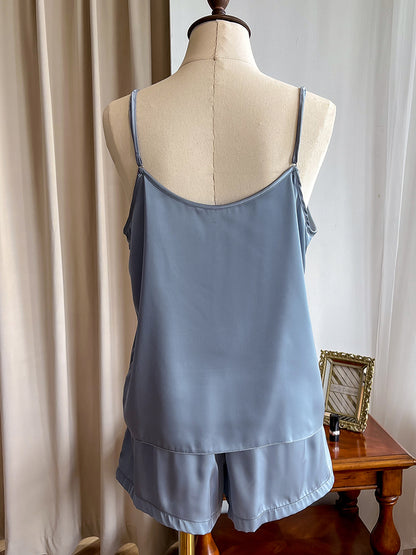 Silk Suspender Pajamas