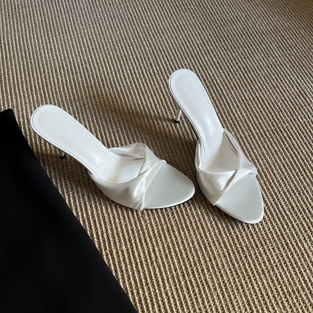 Silk Upper Stiletto Heels