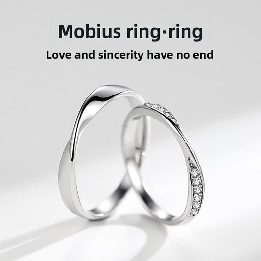 Silver Adjustable Couple Rings
