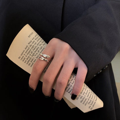 Silver Canal Cross rings