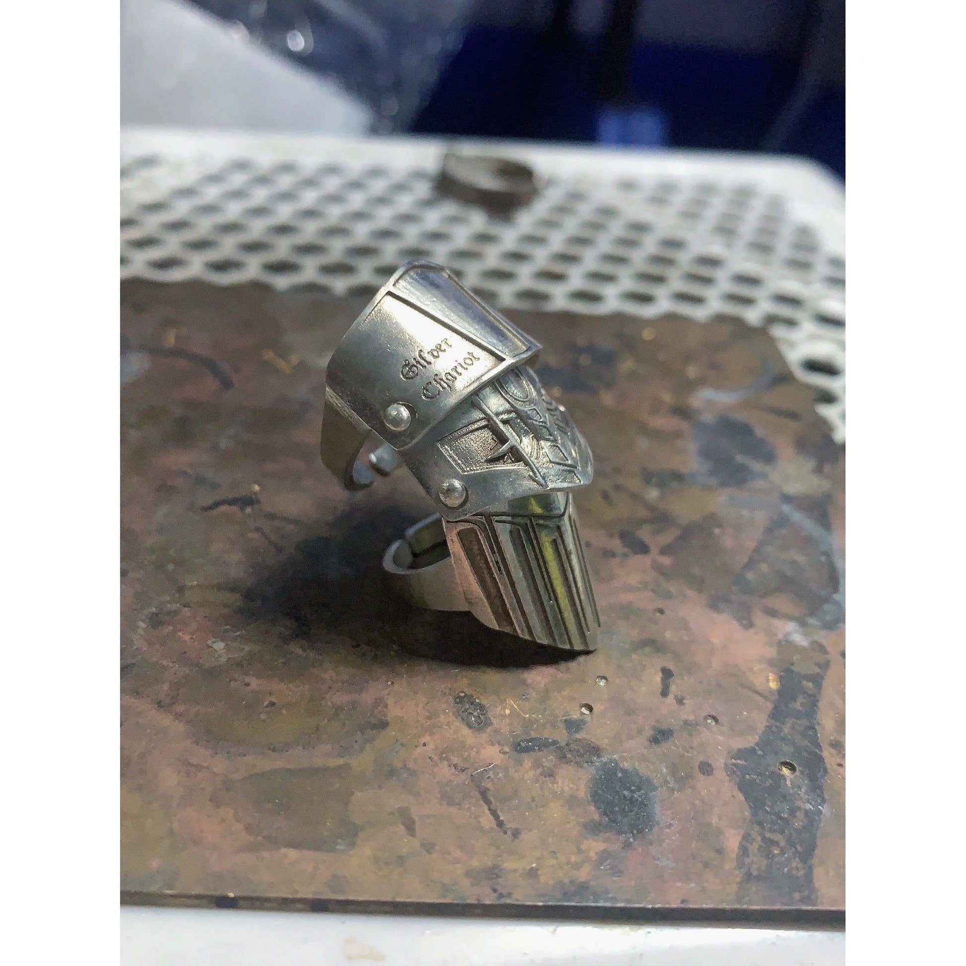 Silver Chariot Adjustable Cosplay Ring