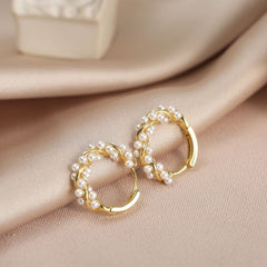 S925 silver needle-4775 gold