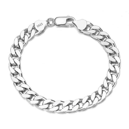 Silver Cuban Chain Bracelet