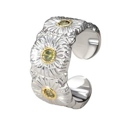 Silver Daisy Ring