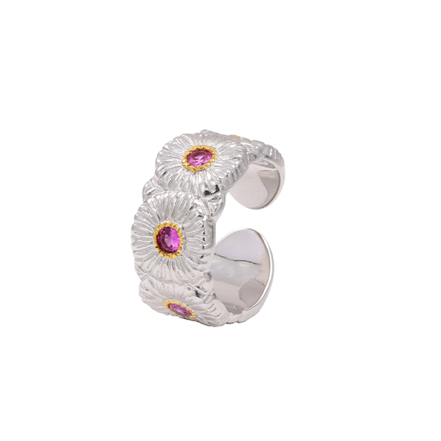 Silver Daisy Ring
