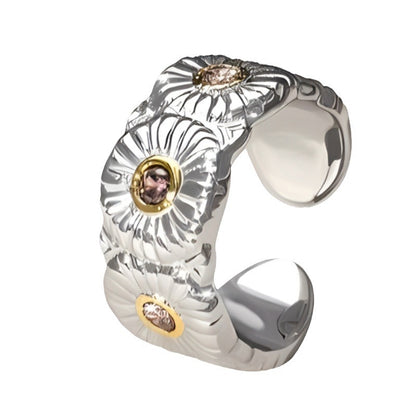 Silver Daisy Ring
