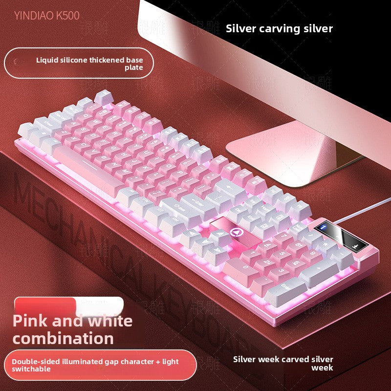 Silver Eagle K500 Wired Keyboard and Mouse Set