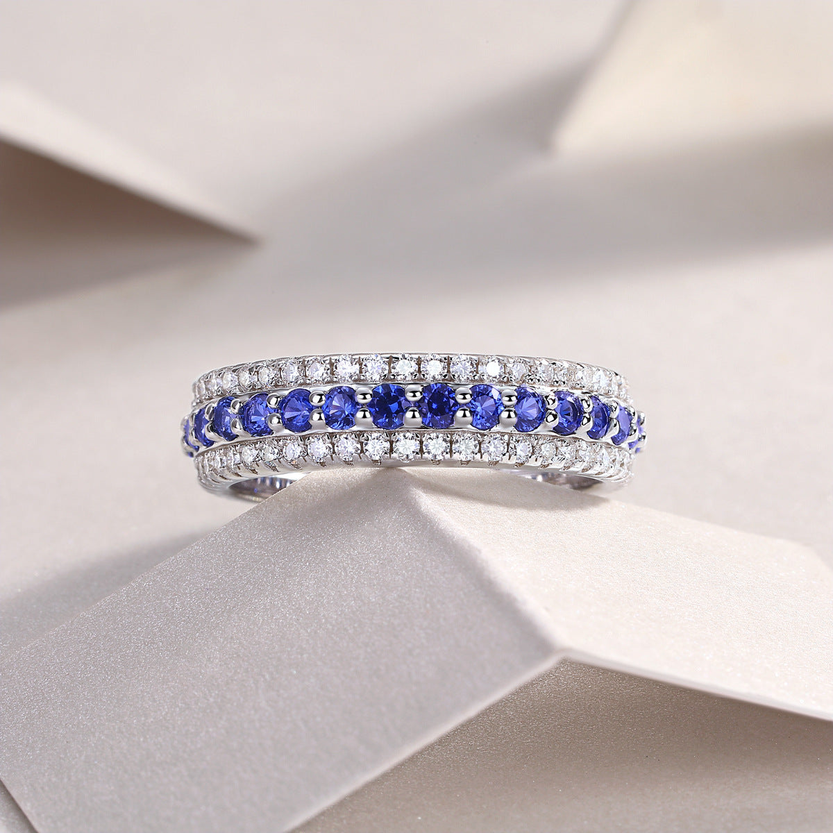 silver emerald ring