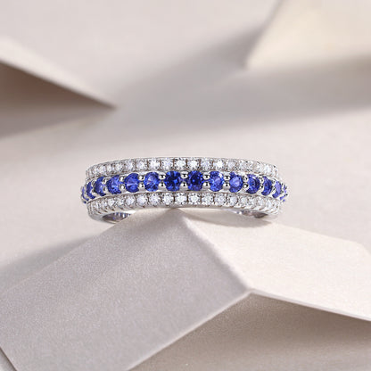 silver emerald ring