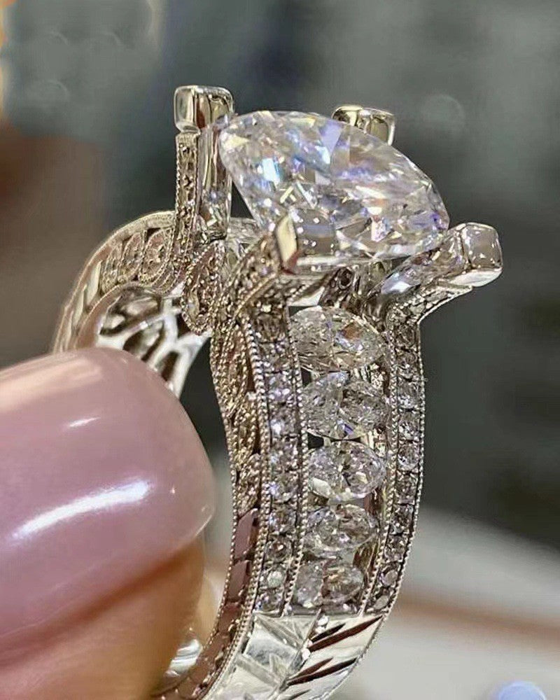 Silver fashion women's ring