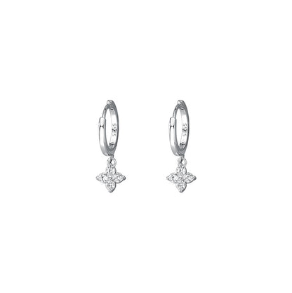 Silver Flower Sweet Earrings