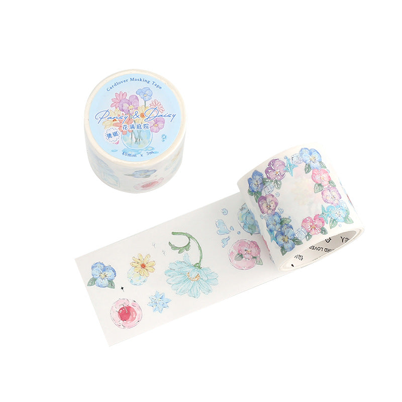 Silver foil washi tape set journal stickers