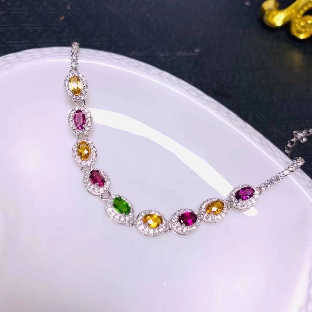 Silver Gem Bracelet