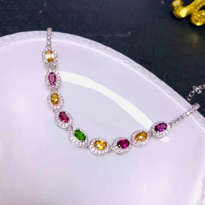 Silver Gem Bracelet