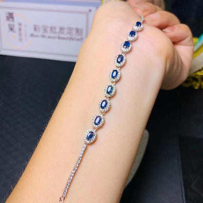 Silver Gem Bracelet