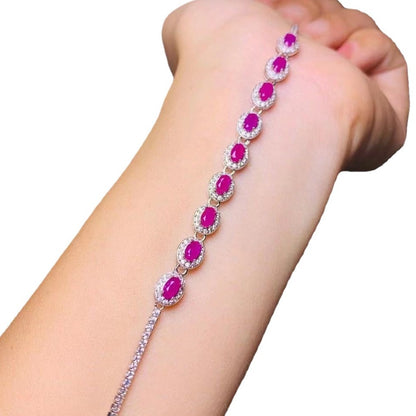 Silver Gem Bracelet