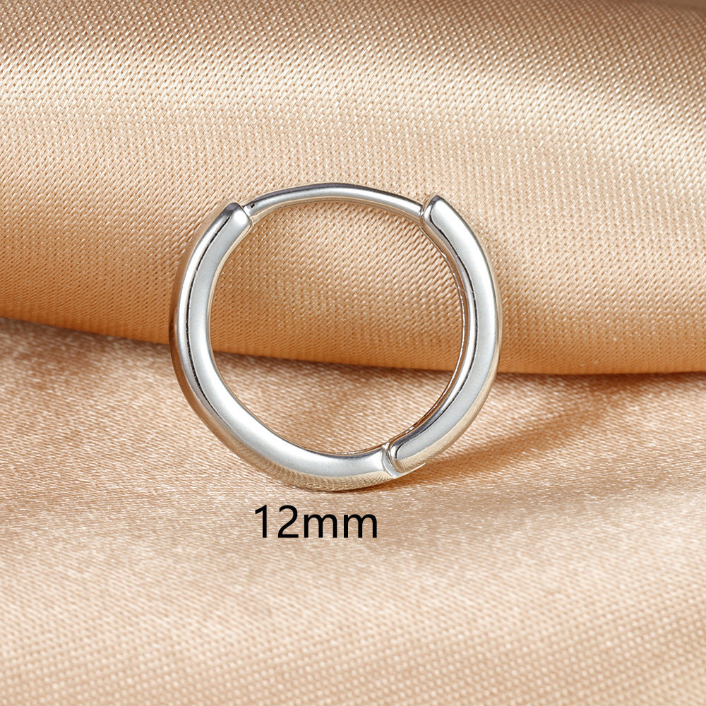 silver hoop earrings