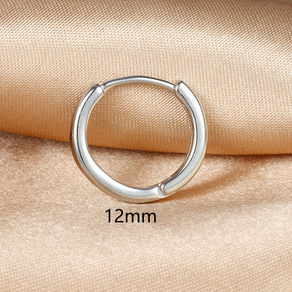 silver hoop earrings