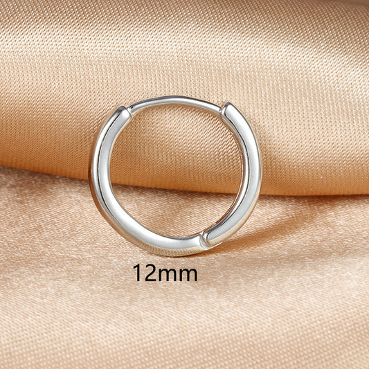 silver hoop earrings