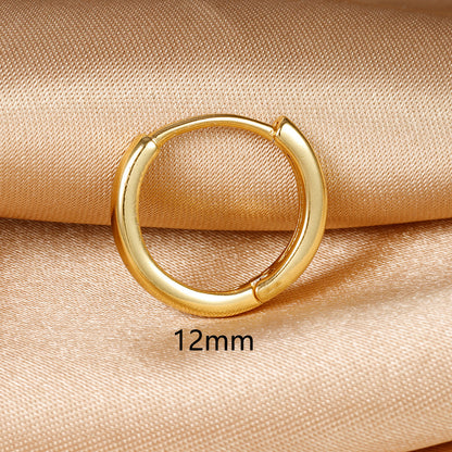 silver hoop earrings