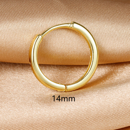 silver hoop earrings