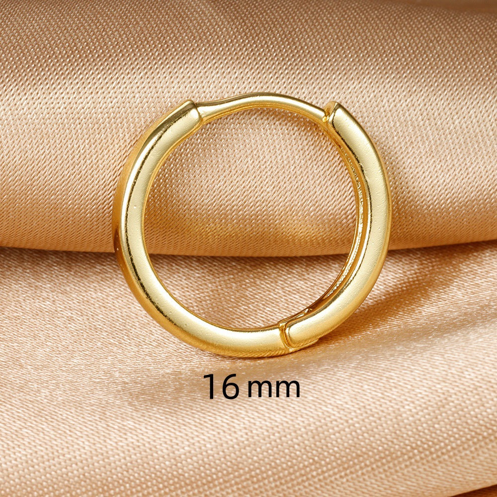 silver hoop earrings