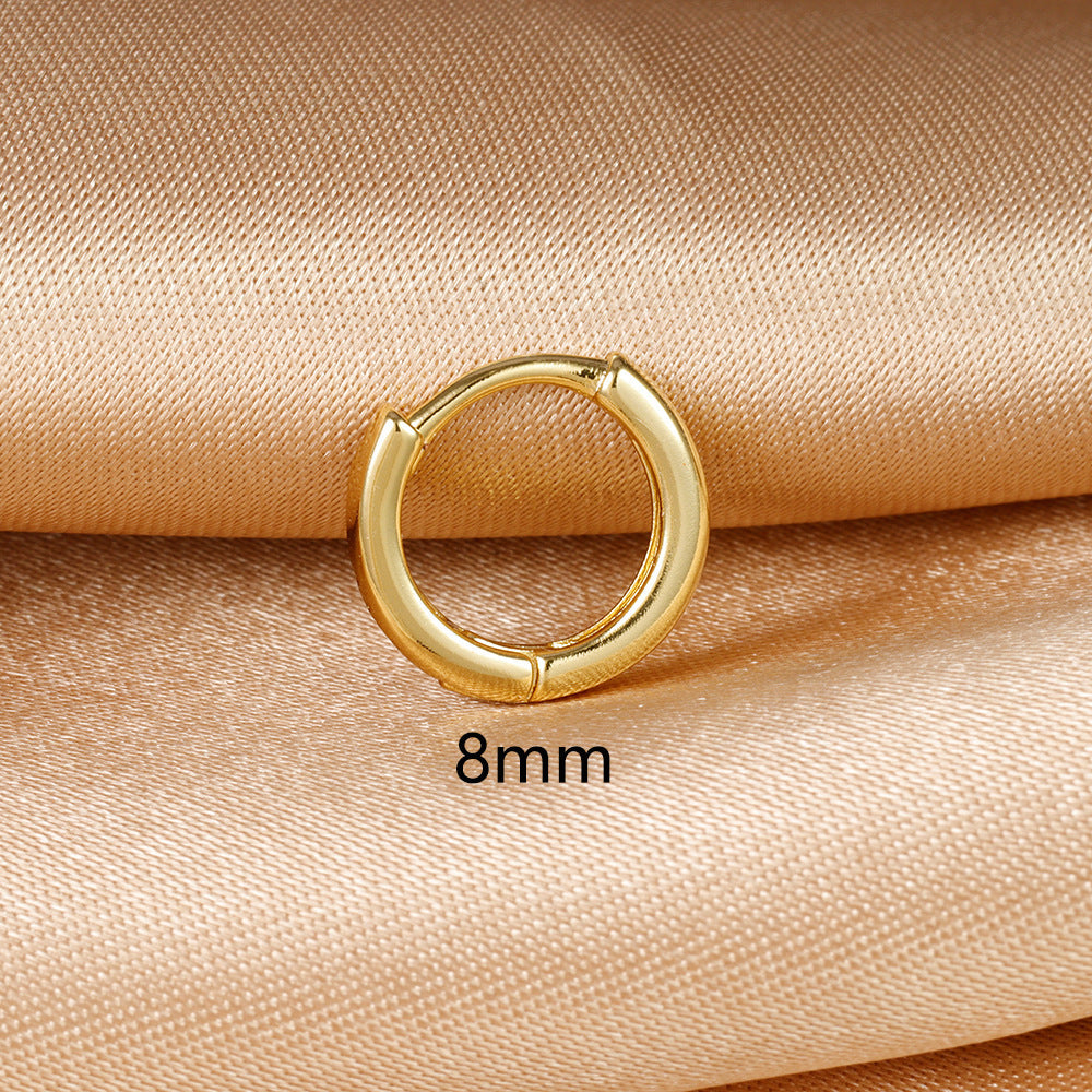 silver hoop earrings