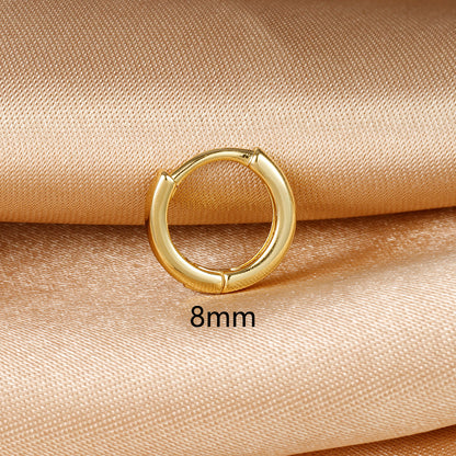 silver hoop earrings