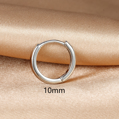 silver hoop earrings