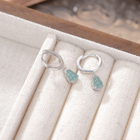 Silver Jade Earrings