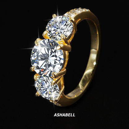 Silver Moissanite Star Ring