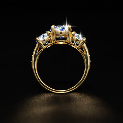 Silver Moissanite Star Ring